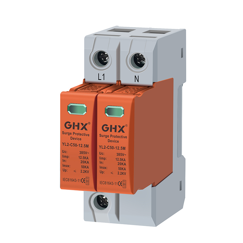 Pinagsamang AC SPD Type 1 at Type 2 Lightning Current Arrester at Surge Arrester